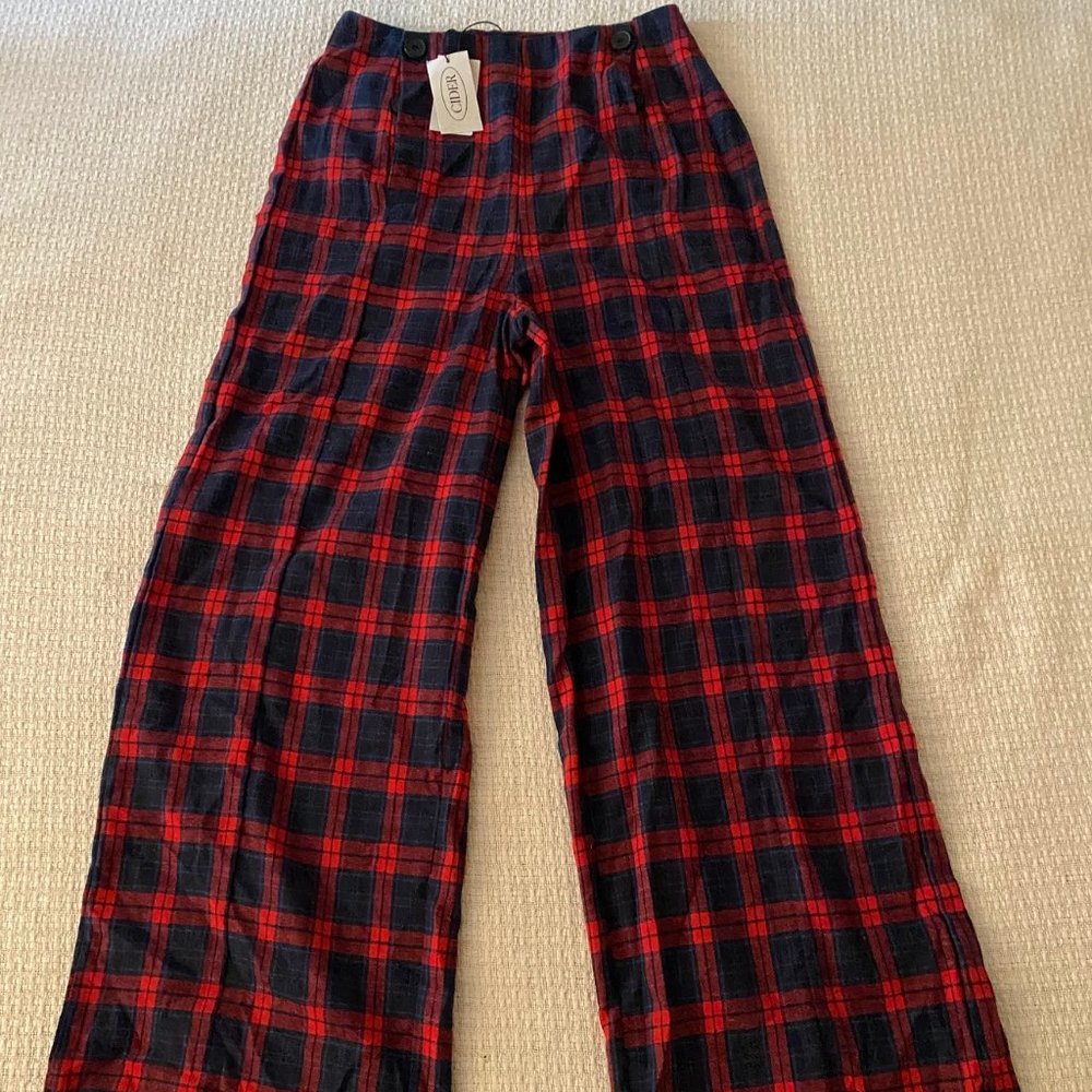 Men's Microfleece Buffalo Check Pajama Cider Pants